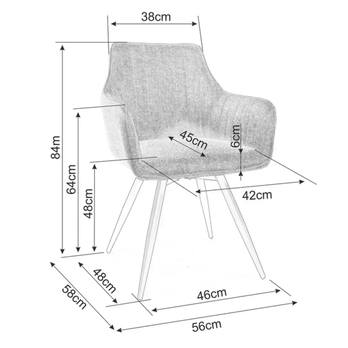 Jedálenská stolička BOLLU 2 sivá 4