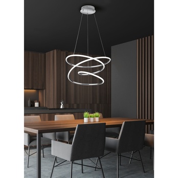 Závesné LED svietidlo BOLOGNA chróm 1