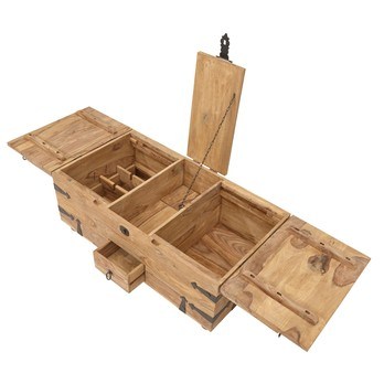 Truhla BOMBAY prírodný palisander/čierna 1