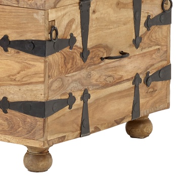 Truhla BOMBAY prírodný palisander/čierna 3