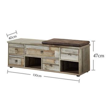 Lavica BONANZA driftwood, šírka 130 cm 6