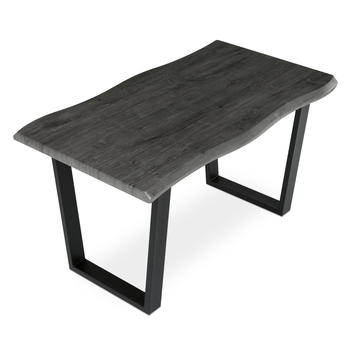 Jedálenský stôl BONITO sivý dub/čierna, šírka 140 cm 4