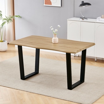 Jedálenský stôl BONITO divoký dub/čierna, šírka 140 cm 1