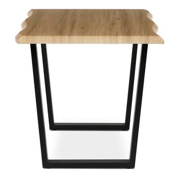 Jedálenský stôl BONITO divoký dub/čierna, šírka 140 cm 3