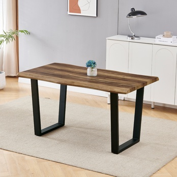 Jedálenský stôl BONITO staré drevo/čierna, šírka 140 cm 1