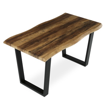 Jedálenský stôl BONITO staré drevo/čierna, šírka 140 cm 4