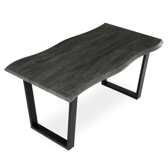 Jedálenský stôl BONITO sivý dub/čierna, šírka 160 cm 4