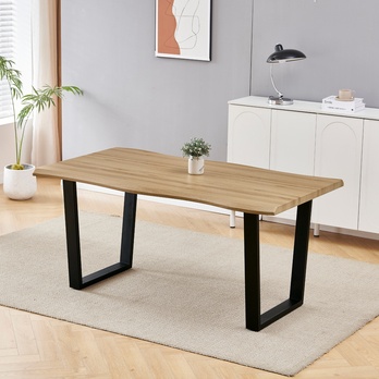 Jedálenský stôl BONITO divoký dub/čierna, šírka 160 cm 1