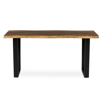 Jedálenský stôl BONITO staré drevo/čierna, šírka 160 cm 2