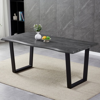 Jedálenský stôl BONITO sivý dub/čierna, šírka 180 cm 1