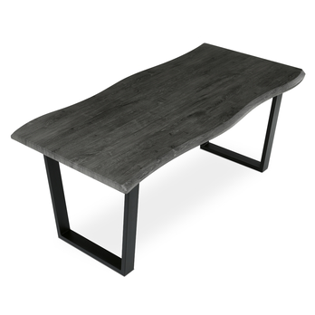 Jedálenský stôl BONITO sivý dub/čierna, šírka 180 cm 4