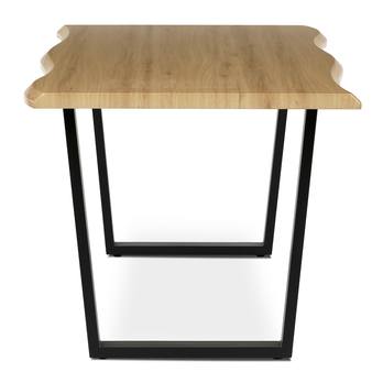 Jedálenský stôl BONITO divoký dub/čierna, šírka 180 cm 3