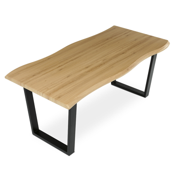 Jedálenský stôl BONITO divoký dub/čierna, šírka 180 cm 4