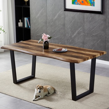 Jedálenský stôl BONITO staré drevo/čierna, šírka 180 cm 1