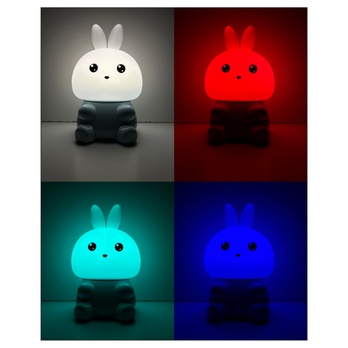 Detská nočná lampa BONNY biela/modrá 2