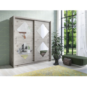 Šatníková skriňa BORA dub wellington 1