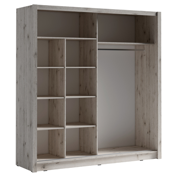 Šatníková skriňa BORA dub wellington 2