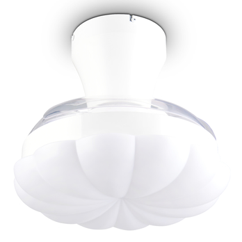 Stropné LED svietidlo s ventilátorom BORAS biela 2