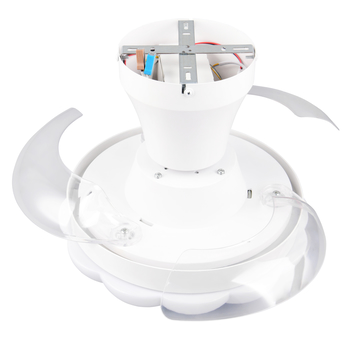 Stropné LED svietidlo s ventilátorom BORAS biela 5