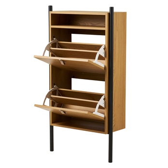 Skrinka na topánky BORCU prírodná 2