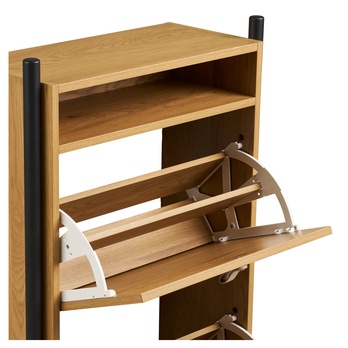 Skrinka na topánky BORCU prírodná 5