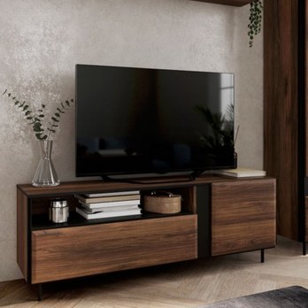 TV komoda BORGA 03 dub catania/čierna 1