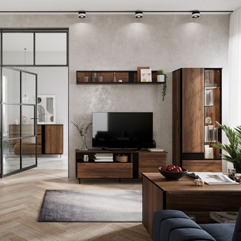 TV komoda BORGA 03 dub catania/čierna 5