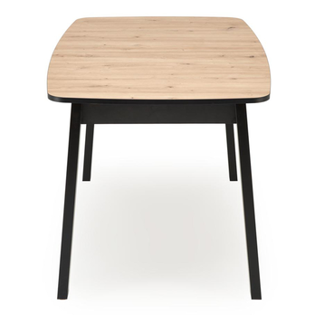 Jedálenský stôl BORRAL dub artisan/čierna 3