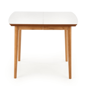 Jedálenský stôl BORRIT biela matná/dub lefkas 3