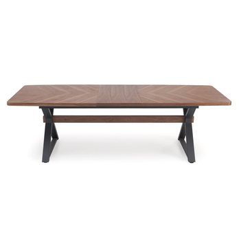 Jedálenský stôl BORUN orech/čierna 5