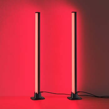 Sada 2ks LED RGB lámp BOY čierny kov 4