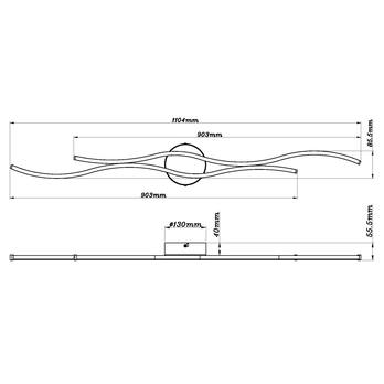 Stropné svietidlo BOYD čierna 7