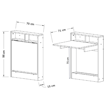 Stôl BRACKET biela 5