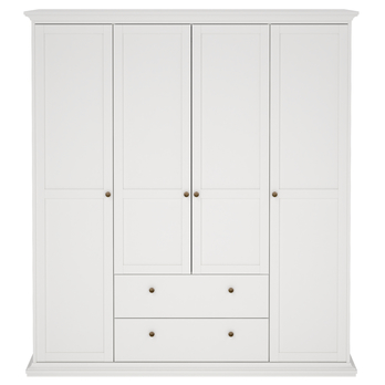 Šatníková skriňa BRAIDY biela 3