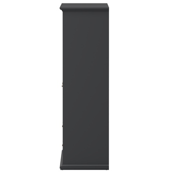 Šatníková skriňa BRAIDY tmavosivá 4