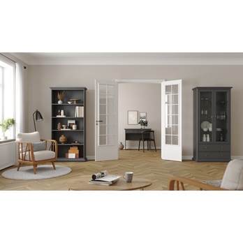 Vitrína BRAIDY sivá 3