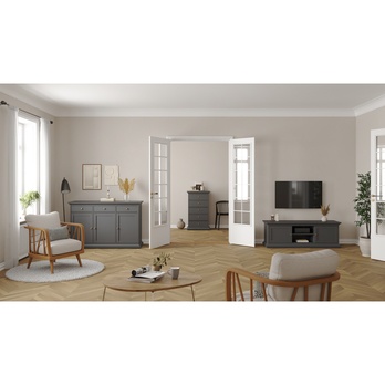 Komoda BRAIDY sivá 3