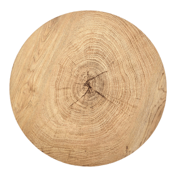 Konferenčný stolík  BRAKLY dub/čierna, priemer 45 cm 1