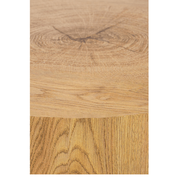 Konferenčný stolík  BRAKLY dub/čierna, priemer 45 cm 2