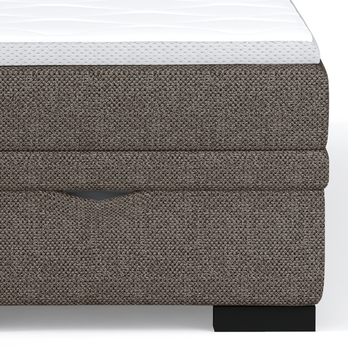 Posteľ boxspring BRAM tmavohnedá, 180x200 cm 5