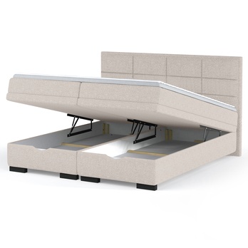 Posteľ boxspring BRAM béžová, 160x200 cm 2