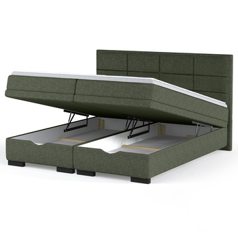 Posteľ boxspring BRAM olivová, 180x200 cm 2