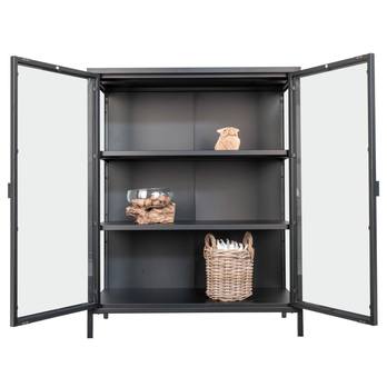 Vitrína BRASBONI III čierna 2