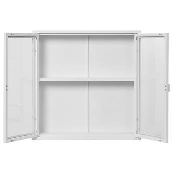 Nástenná vitrína BRASBONI biela 3