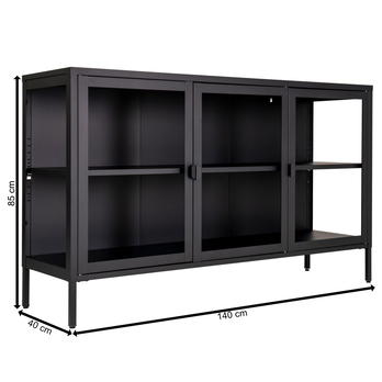 Komoda BRASBONI čierna 4