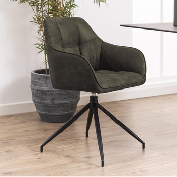 Jedálenská stolička BRENDA zelená/čierna 10