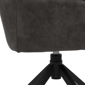 Jedálenská stolička BRENDA sivá/čierna 8