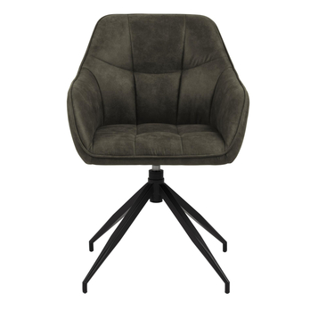 Jedálenská stolička BRENDA zelená/čierna 2