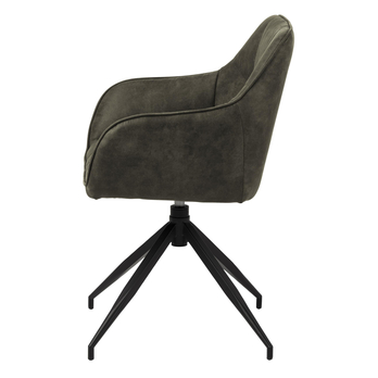 Jedálenská stolička BRENDA zelená/čierna 3