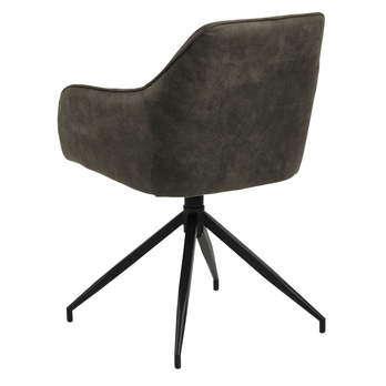 Jedálenská stolička BRENDA zelená/čierna 4